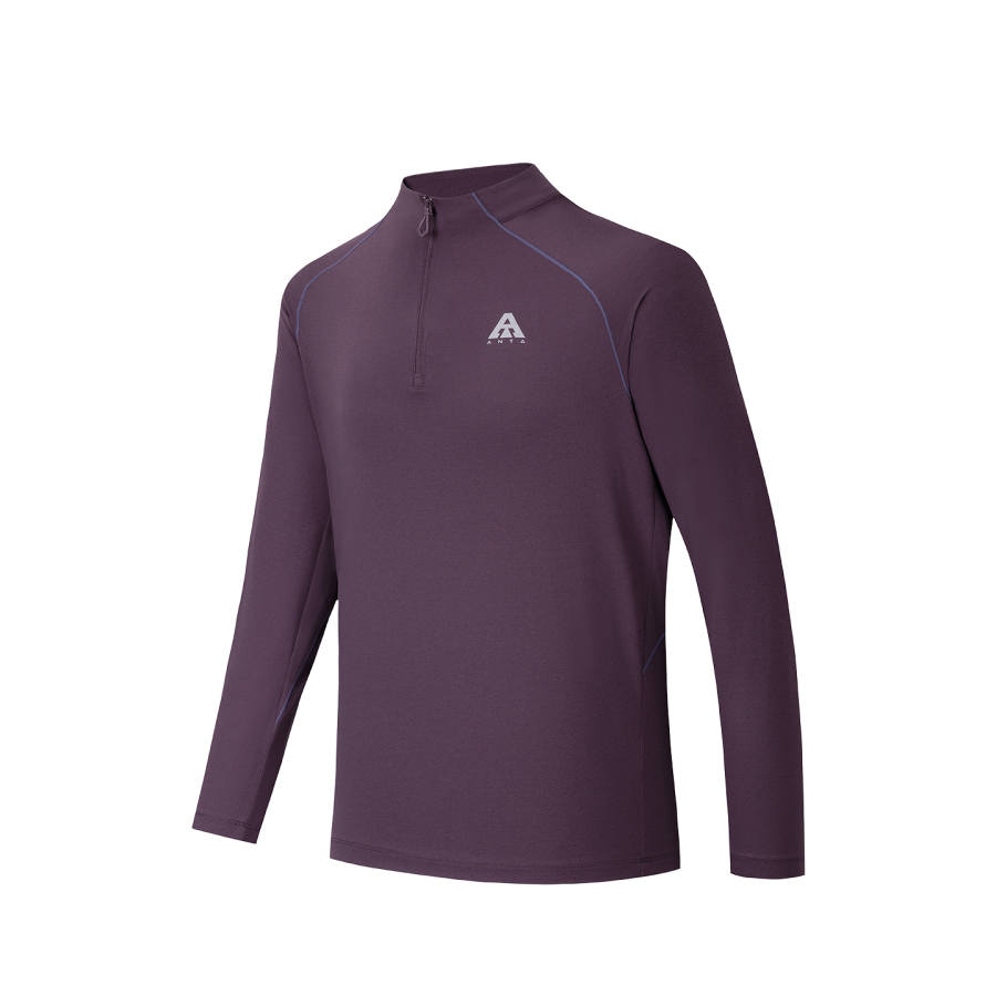 ANTA Knitwear Men's Iridescent Purple 3 Half Turtleneck Moderate