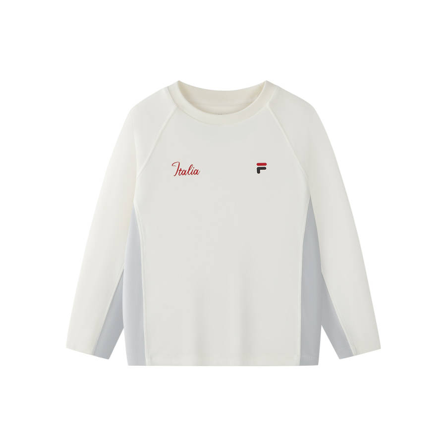 FILA KIDS T Shirts Crew Neck Thin Stretch