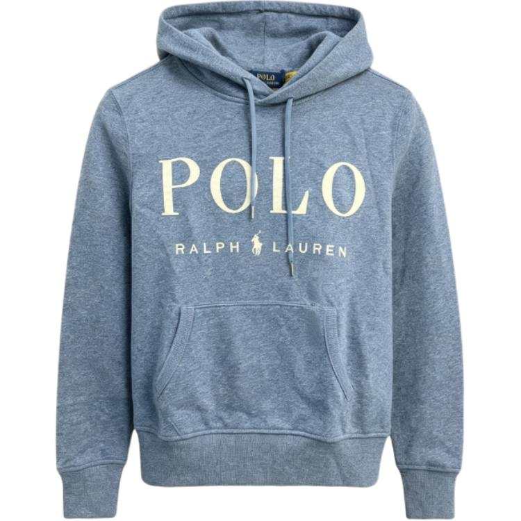 Polo Ralph Lauren Sweatshirts Women's Blue Hooded Non Detachable Moderate