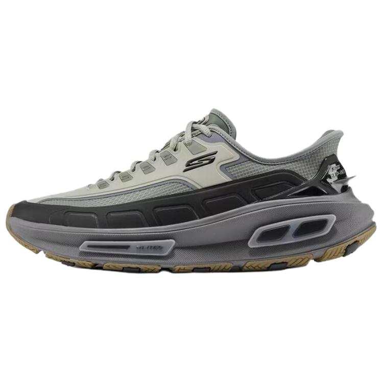 Skechers Arch Fit D'Lites 330 Running Shoes Men's Gray Green Black