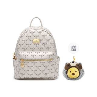 Disney Winnie The Pooh PVC, Textile Backpack Regular Women's Ecru
