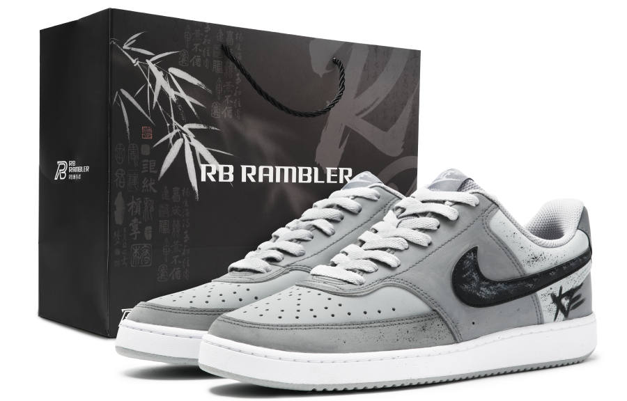 Nike Nike Court Vision Skateboard Shoes Men's Low Top Gray/Black