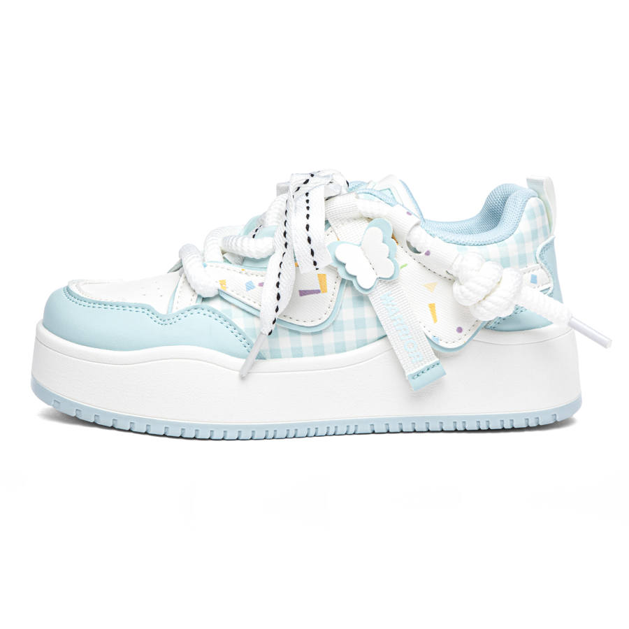 WARRIOR WARRIOR Skateboard Shoes Women's Low Top White Light Blue
