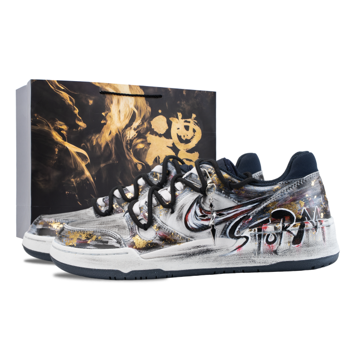 Nike Nike Full Force Skateboard Shoes Men's Low Top Black/Gold