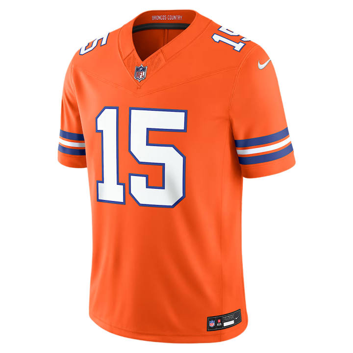 Nike Nike NFL Rugby Jerseys Men's Orange V Neck Moderate