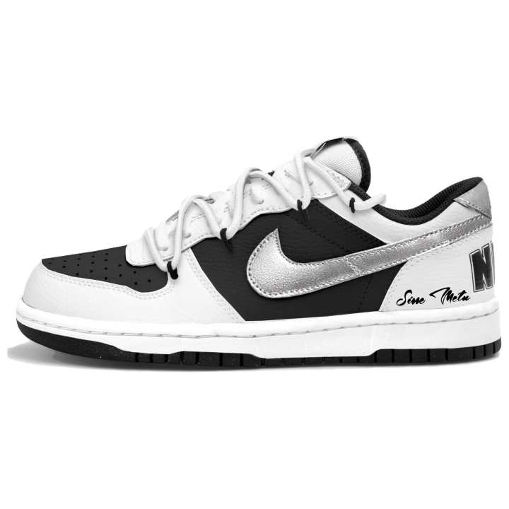 Nike Nike Big Skateboard Shoes Men's Low Top Silver