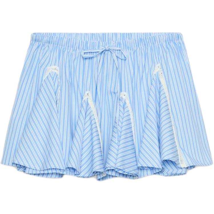 ZARA Casual Short Skirts Women's Blue/White Moderate Other