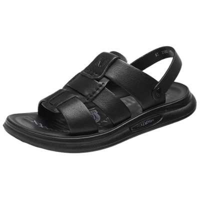 KJ Top Grain Cow Leather Beach Sandals Men's