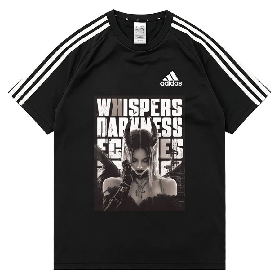 Adidas Adidas Football T Shirts Unisex Black Crew Neck Moderate Other