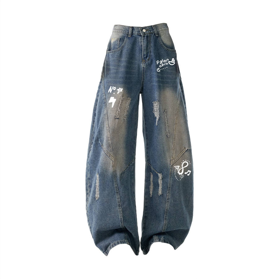 PAL ONGACO Jeans Men's Moderate Wide Leg Pants