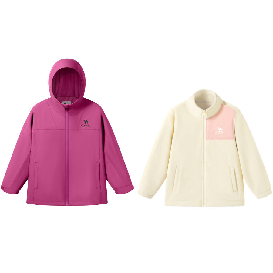 CAMEL CAMEL Kids Windbreaker Jacket Unisex