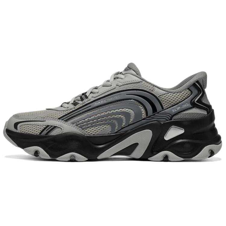 Skechers Panda 5.0 Chunky Sneakers Men's Low Top Gray/Black