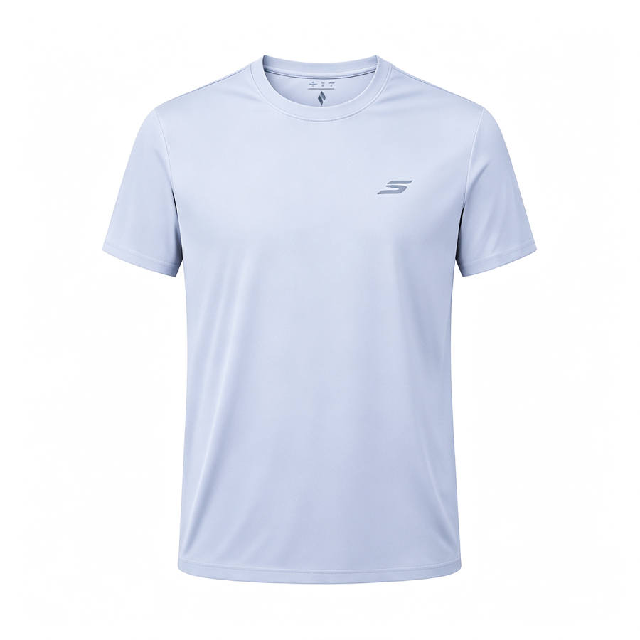 Skechers T Shirts Men's Xenon Gas Blue Crew Neck Thin