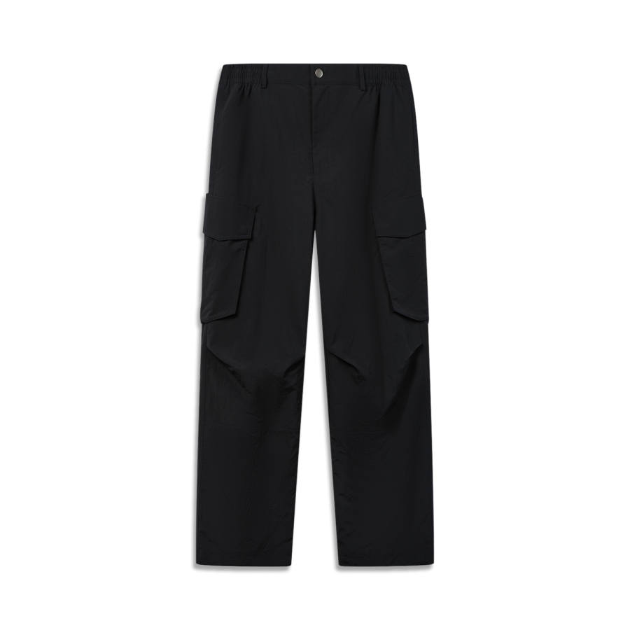 Li-Ning Li Ning Sports Life Collection Casual Pants Men's Black Moderate Straight Fit Pants