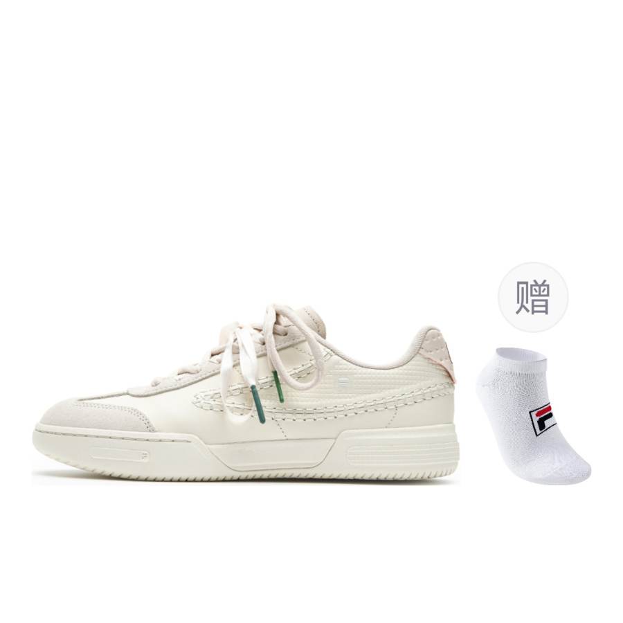 FILA TIFO FX Tennis Shoes Women's Low Top Tofu White
