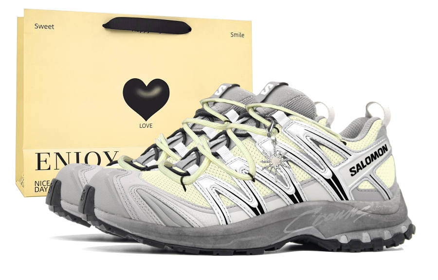 SALOMON XA PRO 3D Running Shoes Unisex Low Top Yellow, Black