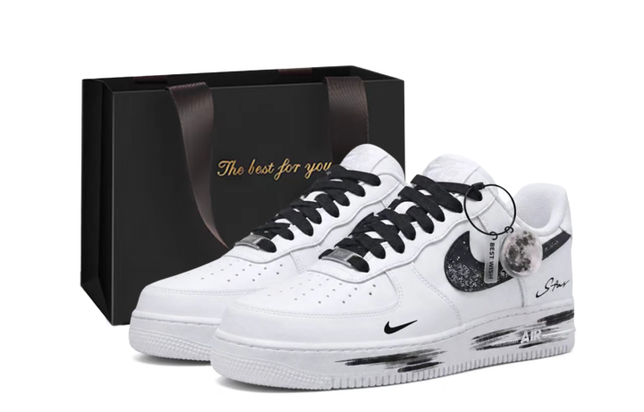 Nike Nike Air Force 1 Skateboard Shoes Unisex Low Top White Black