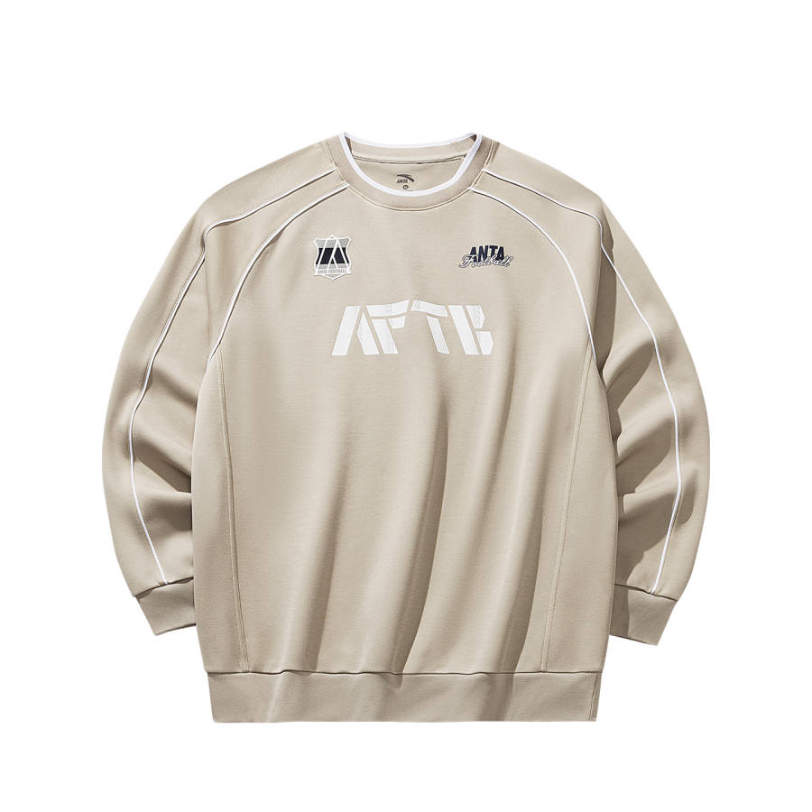 ANTA Sweatshirts Unisex Wood Pulp Gray 1 Crew Neck Moderate