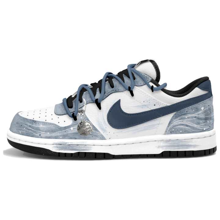 Nike Nike Big Skateboard Shoes Men's Low Top Blue