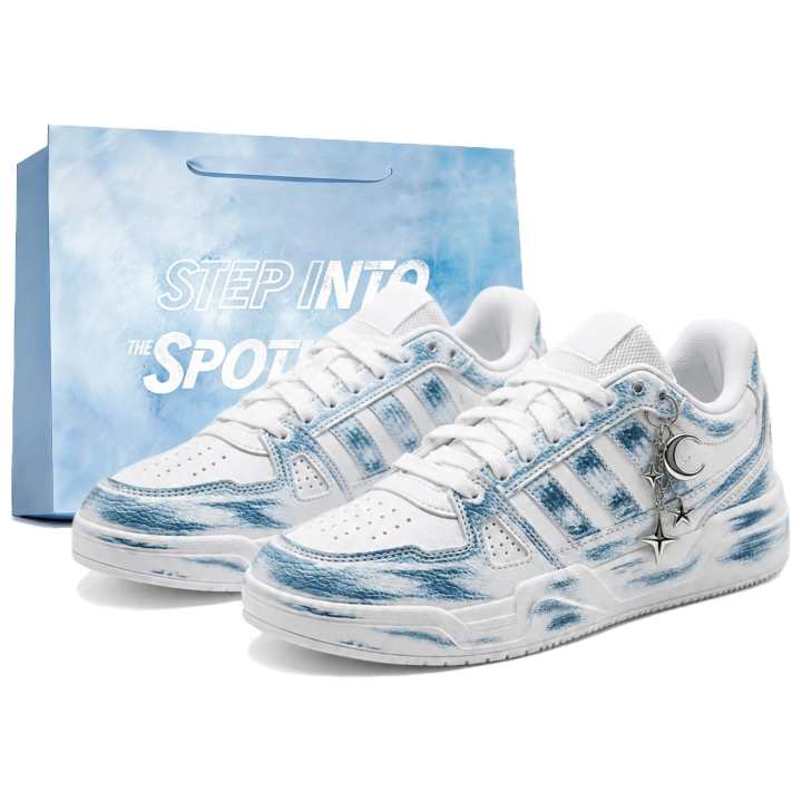 Adidas Adidas LITE BALLER Skateboard Shoes Unisex Low Top White Blue
