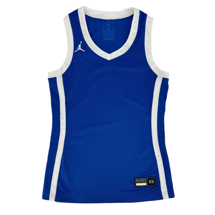 Jordan Jordan Jumpman Basketball Jerseys Women's Blue V Neck