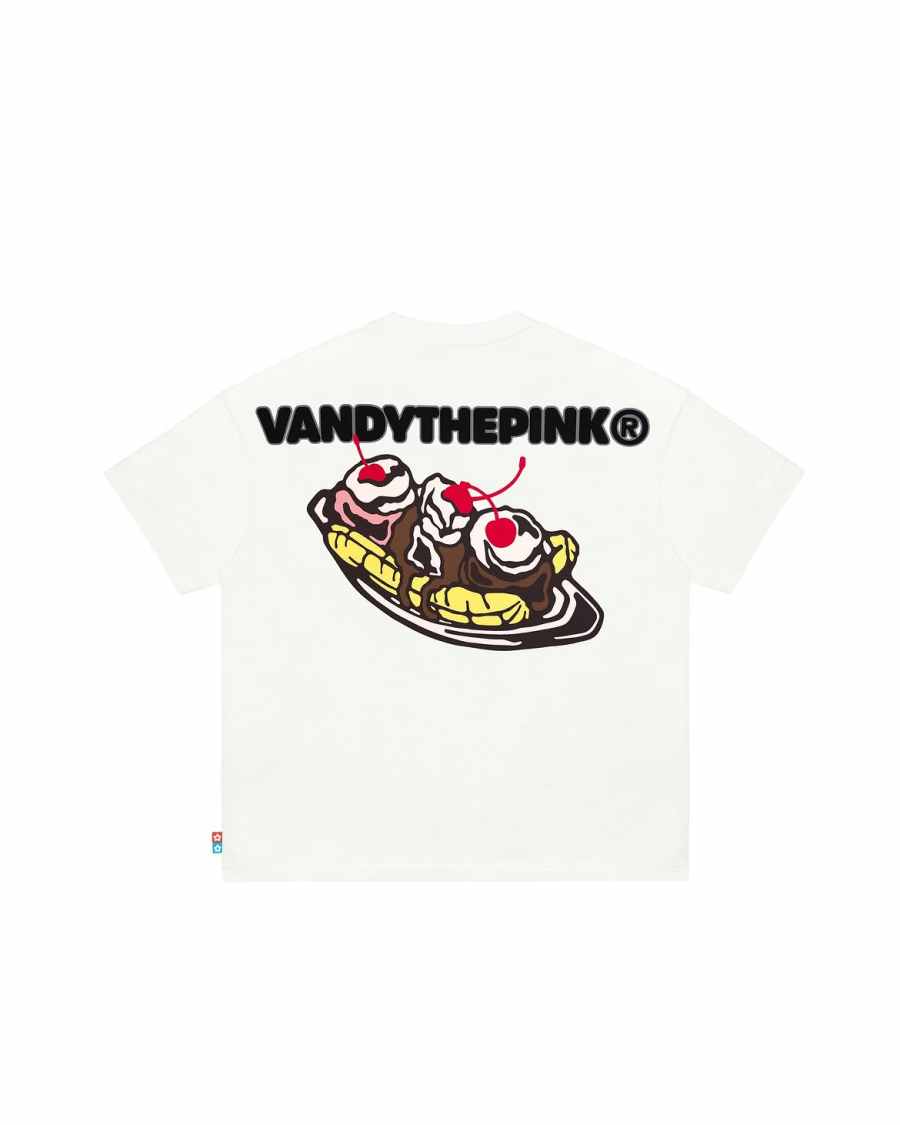 Vandy The Pink X Atmos X ASICS T Shirts Men's White Crew Neck