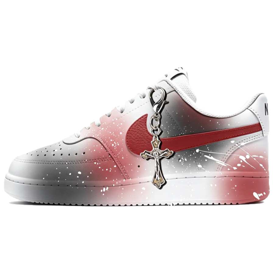 Nike Nike Court Vision 1 Skateboard Shoes Unisex Low Top Black, Red