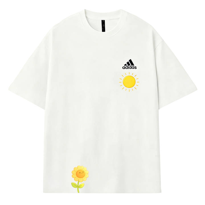 Adidas Adidas MUST HAVES T Shirts Unisex Ecru Crew Neck Thin