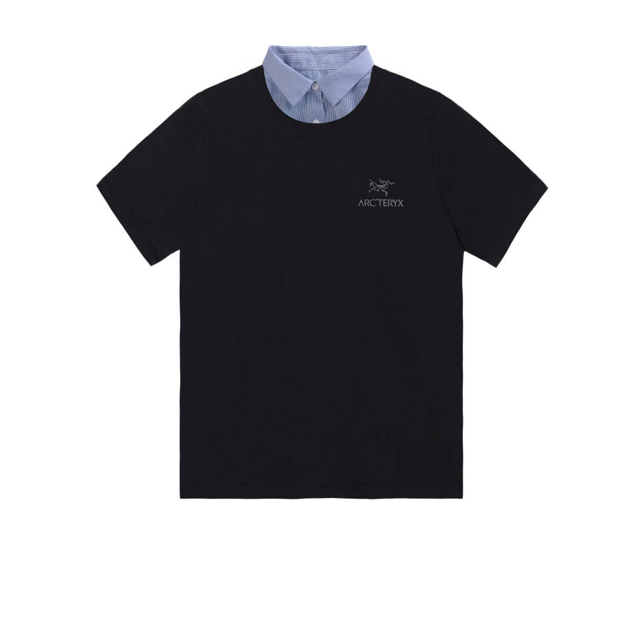 Arcteryx KRAGG T Shirts Unisex Black/Black International, Suggestion Size Small Polo Collar Thin