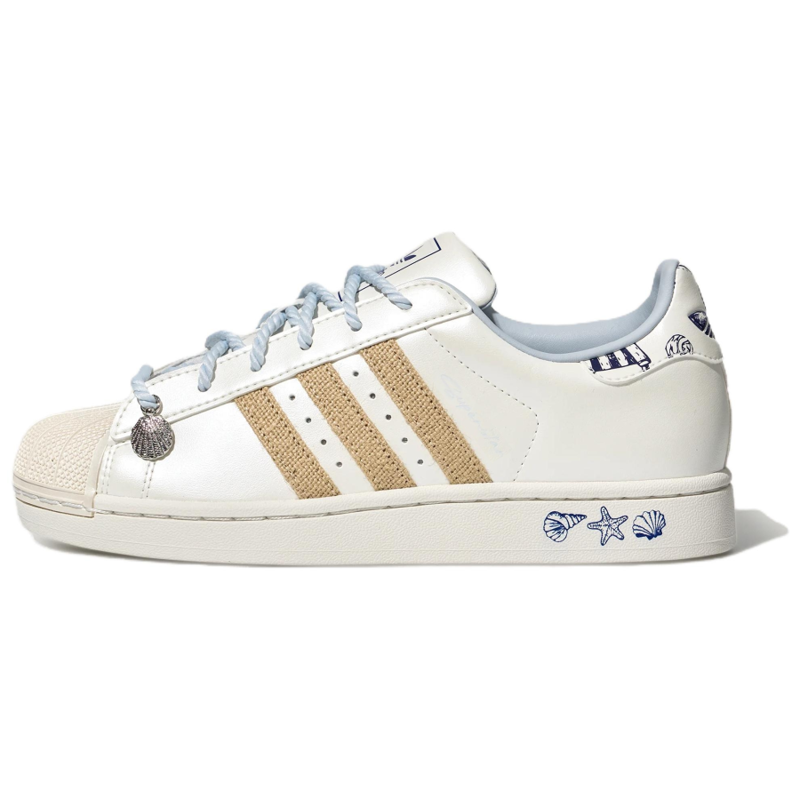 Adidas Originals Superstar 2 Skateboard Shoes Women's Bright White/light Blue