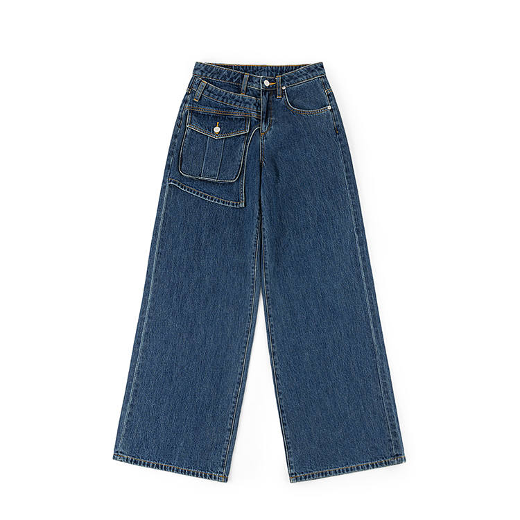 Lee Lee Jeans Women's Medium Blue Moderate Wide Leg Pants