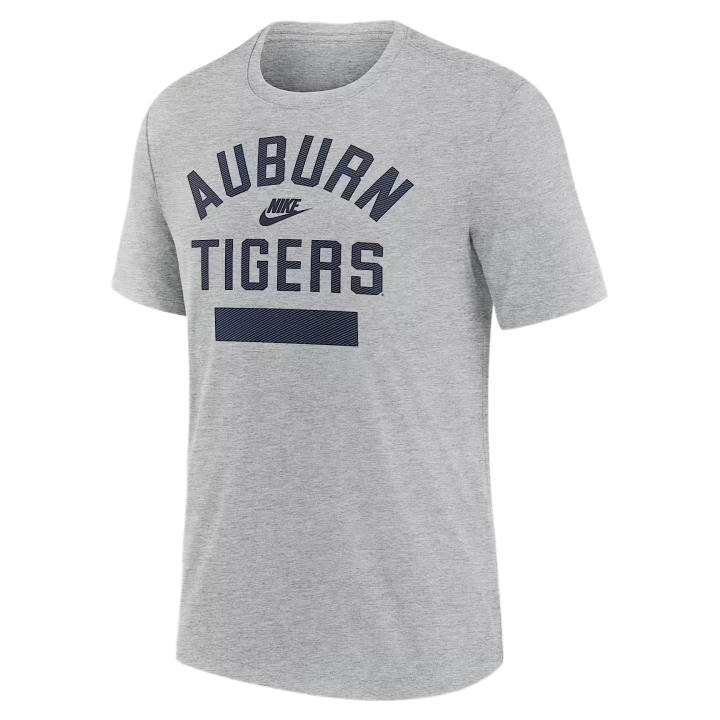 Nike Nike College T Shirts Men's Gray Heather Crew Neck Moderate