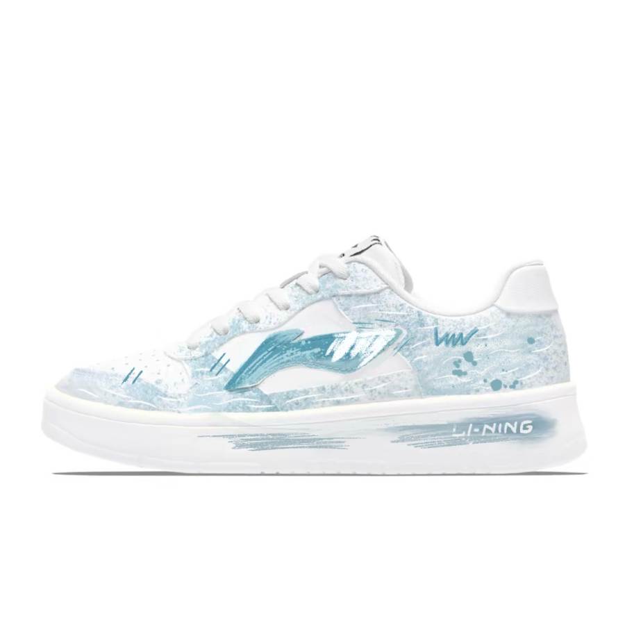 Li-Ning Li Ning Floating Boat Skateboard Shoes Unisex Low Top Gray/White/Green/Blue/Cyan
