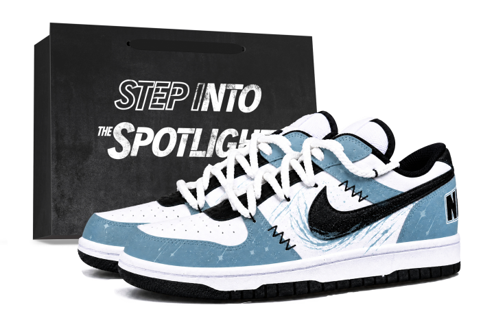 Nike Nike Big Skateboard Shoes Men's Low Top Pale Blue