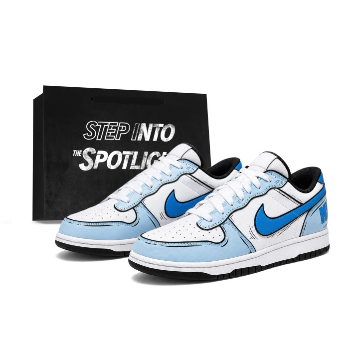 Nike Nike Big Skateboard Shoes Men's Low Top Blue