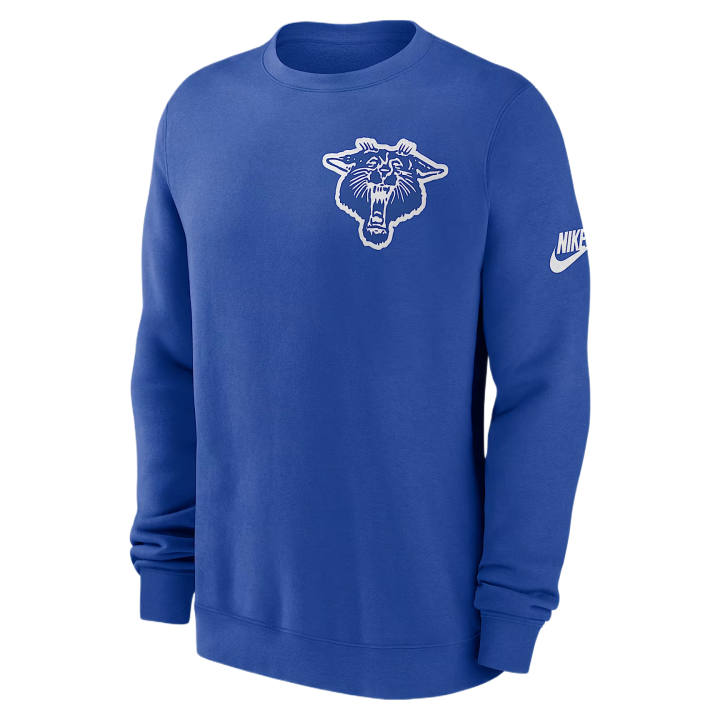 Nike Nike College Sweatshirts Men's Royal Crew Neck Moderate