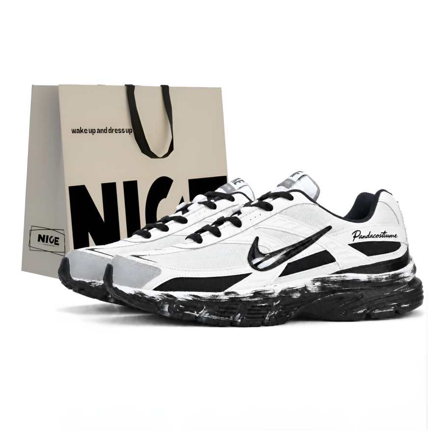 Nike Nike Initiator Running Shoes Unisex Low Top Black/White/Gray