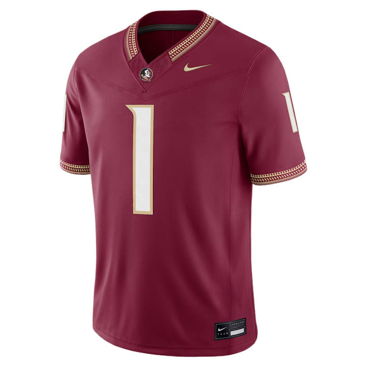 Nike Nike Dri Fit College Rugby Jerseys Men's Garnet V Neck Moderate