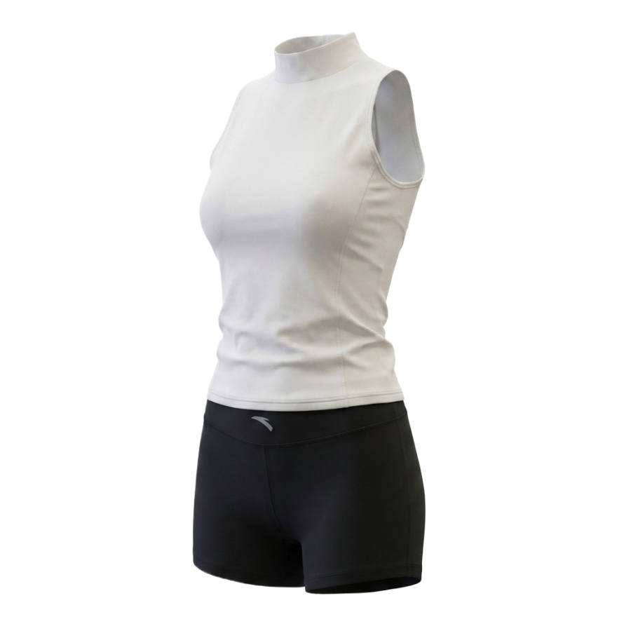 ANTA Two Piece Swimsuits Women's White Turtleneck Moderate