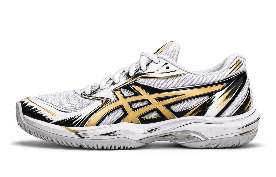 ASICS GAME FF Tennis Shoes Unisex Low Top Black/Gold