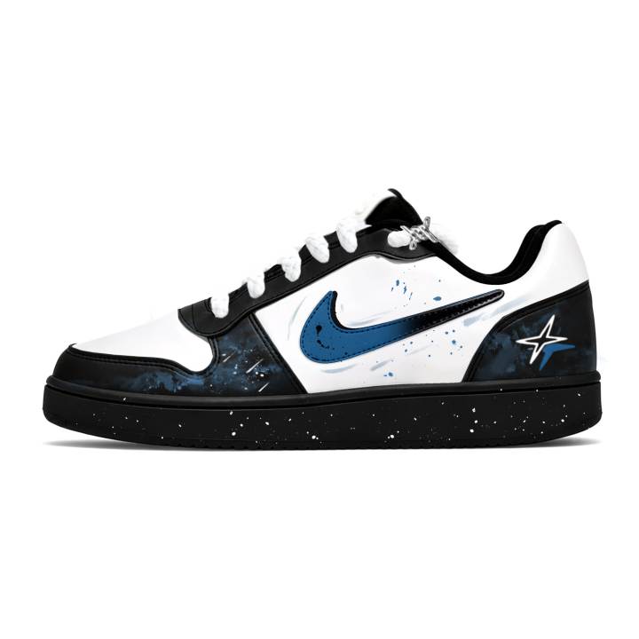 Nike Nike EBERNON Skateboard Shoes Men's Low Top Starry Sky Ink Splatter