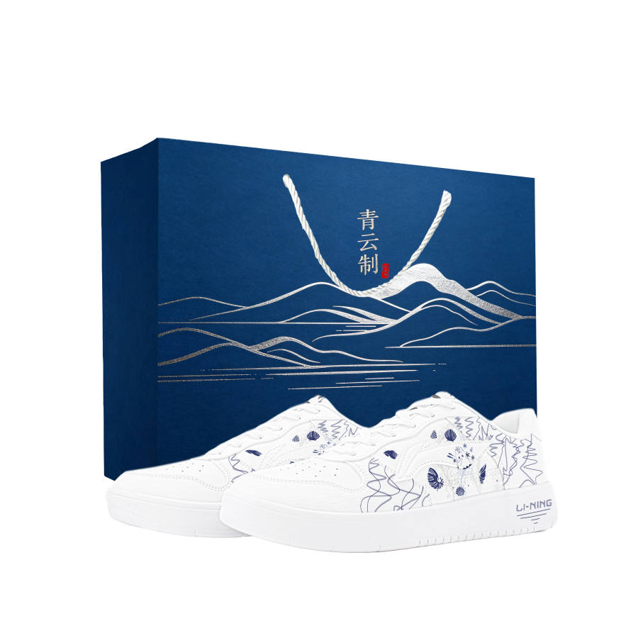 Li-Ning Li Ning Floating Boat Skateboard Shoes Unisex Low Top White