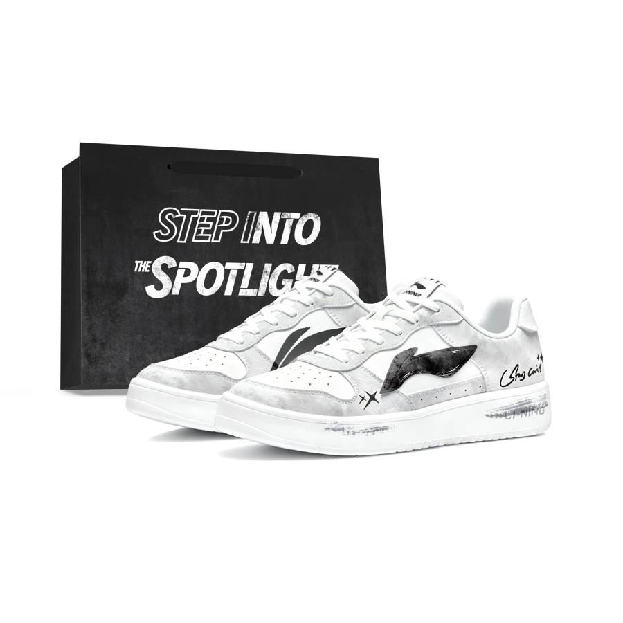 Li-Ning Li Ning Floating Boat Skateboard Shoes Men's Low Top White