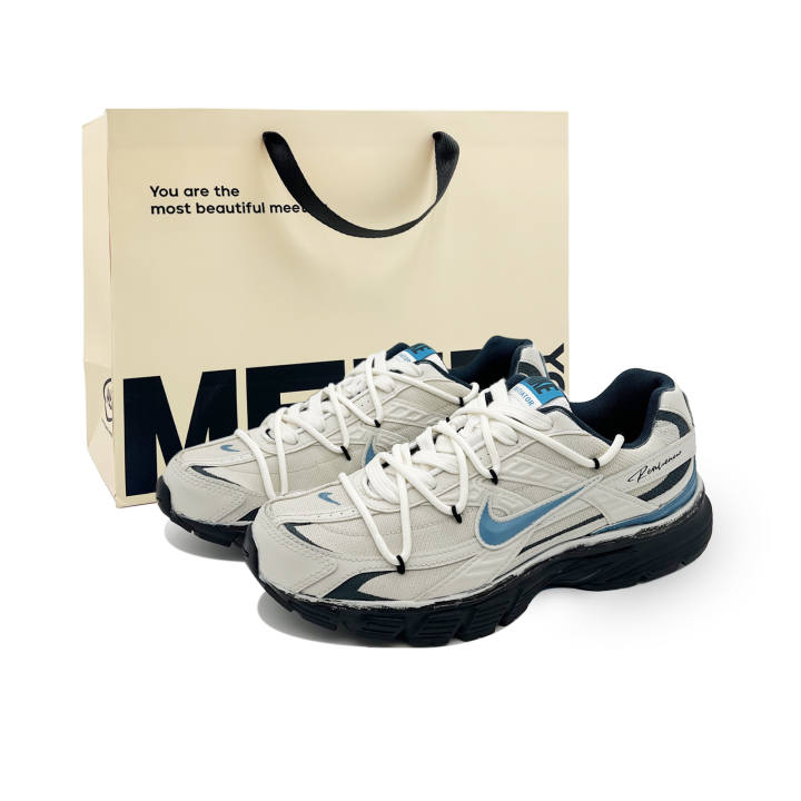 Nike Nike Initiator Running Shoes Unisex Low Top Beige Blue