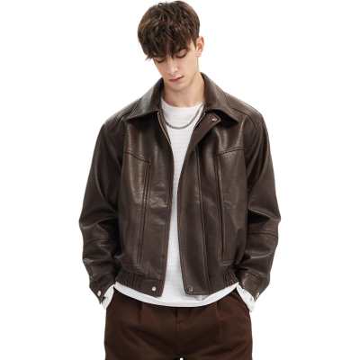 WILD LEADER Vedri Leather Jacket Men's