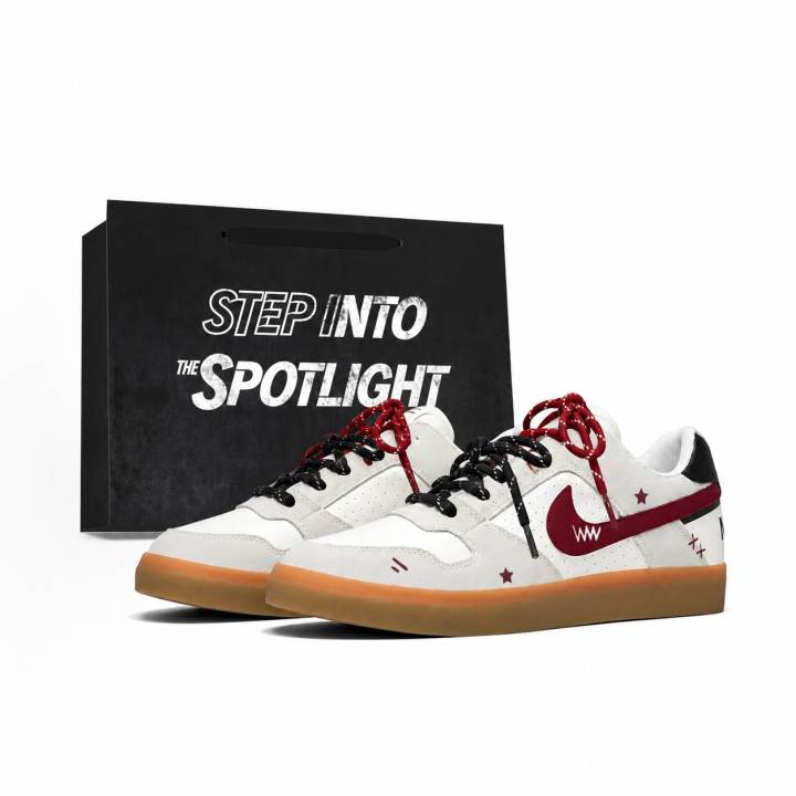 Nike Nike SB Delta Skateboard Shoes Unisex Low Top White/Red/Black