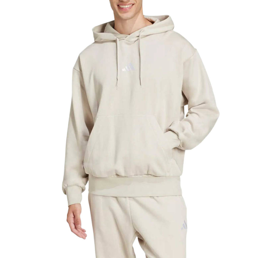 Adidas Adidas ESSENTIALS Sweatshirts Men's Magical Aluminum Oxide/White Hooded Non Detachable Moderate