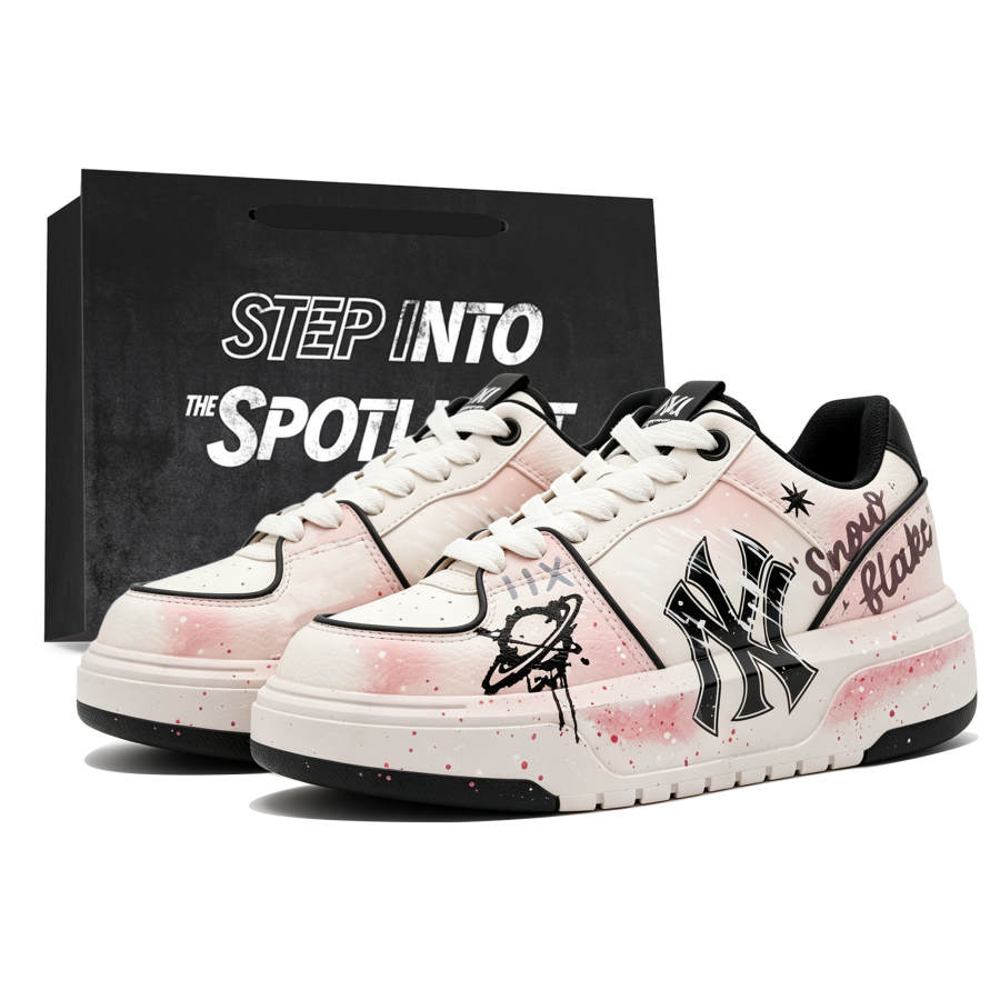 MLB MLB Chunky Liner Skateboard Shoes Unisex Low Top Pink