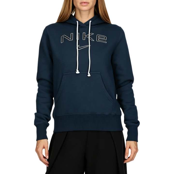 Nike Nike Sweatshirts Women's Marine Blue Hooded Non Detachable Moderate