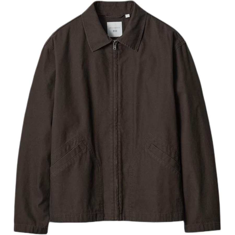 UNIQLO Jackets Men's Dark Brown Lapel Moderate